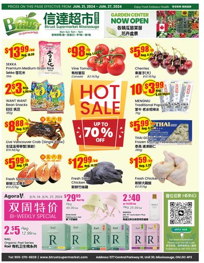 Btrust Supermarket (Mississauga) Flyer June 21 to 27