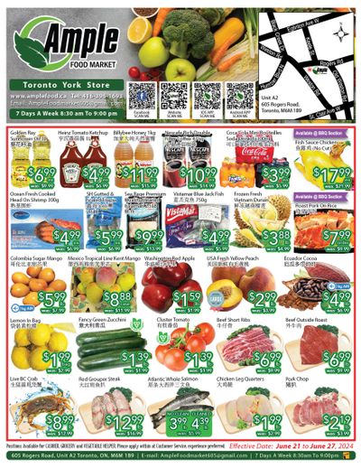 Ample Food Market (North York) Flyer June 21 to 27