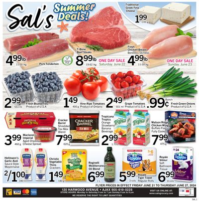 Sal's Grocery Flyer June 21 to 27