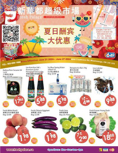 Fresh Palace Supermarket Flyer June 21 to 27