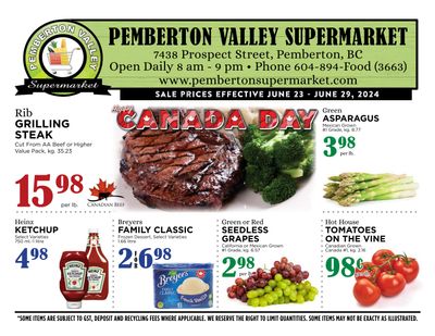 Pemberton Valley Supermarket Flyer June 23 to 29