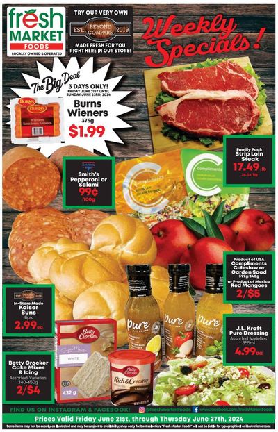 Fresh Market Foods Flyer June 21 to 27