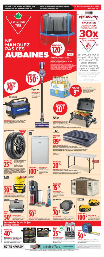Canadian Tire (QC) Flyer June 27 to July 3