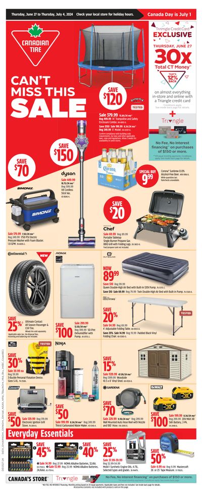 Canadian Tire (Atlantic) Flyer June 27 to July 4
