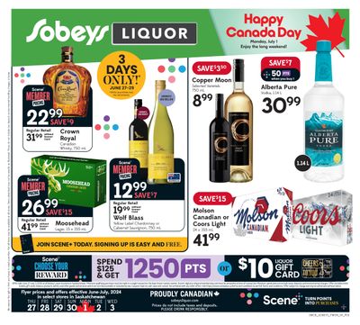 Sobeys (SK) Liquor Flyer June 27 to July 3