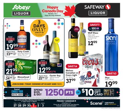 Sobeys/Safeway (AB) Liquor Flyer June 27 to July 3