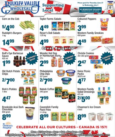 Bulkley Valley Wholesale Flyer June 27 to July 3