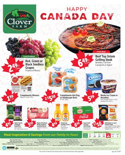 Clover Farm (ON) Flyer June 27 to July 3