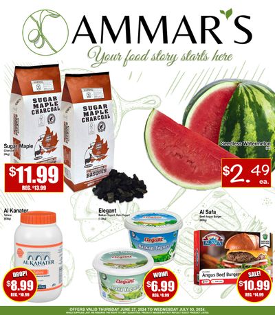 Ammar's Halal Meats Flyer June 27 to July 3