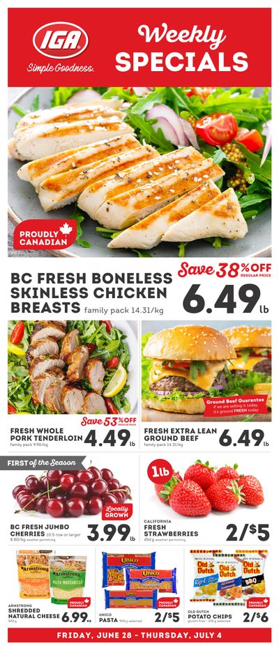 IGA Stores of BC Flyer June 28 to July 4