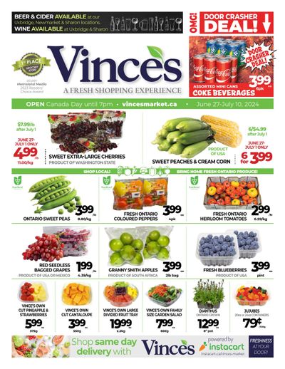 Vince's Market Flyer June 27 to July 10