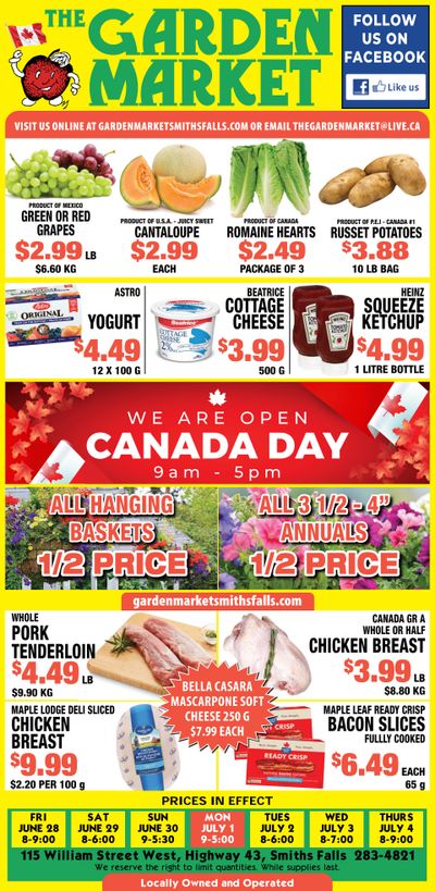 The Garden Market Flyer June 28 to July 4
