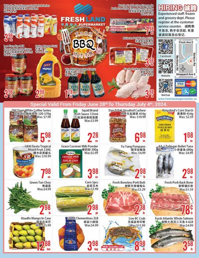 FreshLand Supermarket Flyer June 28 to July 4