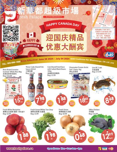 Fresh Palace Supermarket Flyer June 28 to July 4