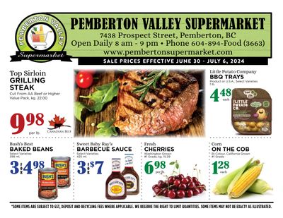 Pemberton Valley Supermarket Flyer June 28 to July 4