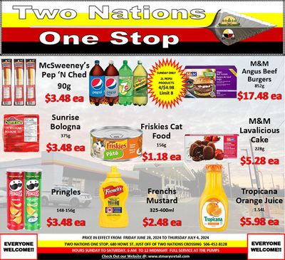 Two Nations One Stop Flyer June 28 to July 4