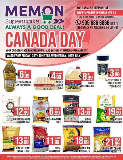 Memon Supermarket Flyer June 28 to July 10