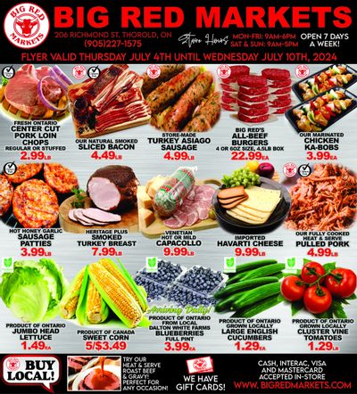 Big Red Markets Flyer July 4 to 10