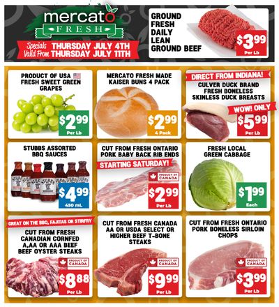 Mercato Fresh Flyer July 4 to 11