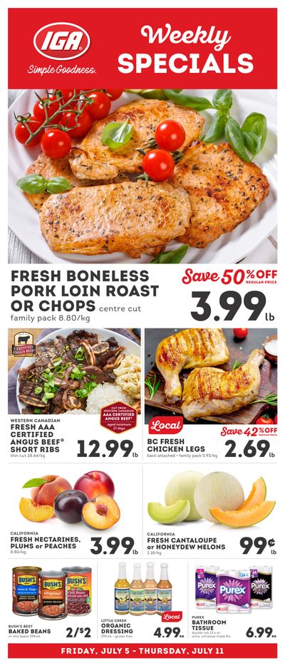 IGA Stores of BC Flyer July 5 to 11