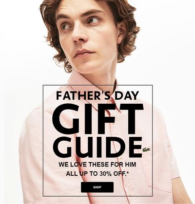 Lacoste Canada Father’s Day Deals: Save up to 30% Off