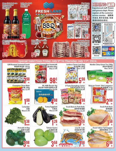 FreshLand Supermarket Flyer July 5 to 11