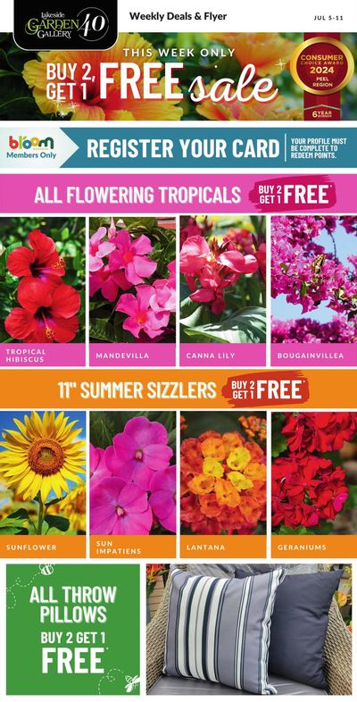Lakeside Garden Gallery Flyer July 5 to 11