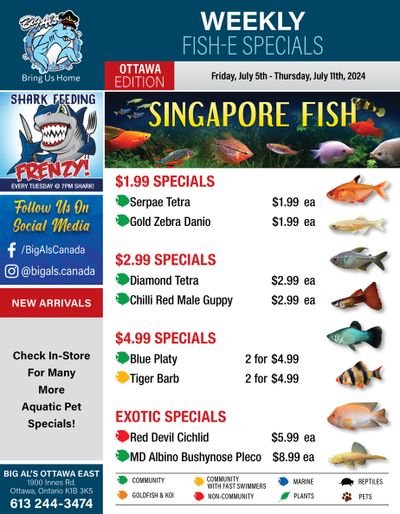 Big Al's (Ottawa) Weekly Specials July 5 to 11