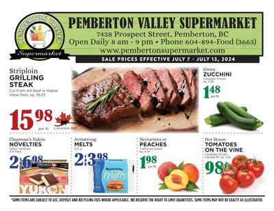 Pemberton Valley Supermarket Flyer July 7 to 13