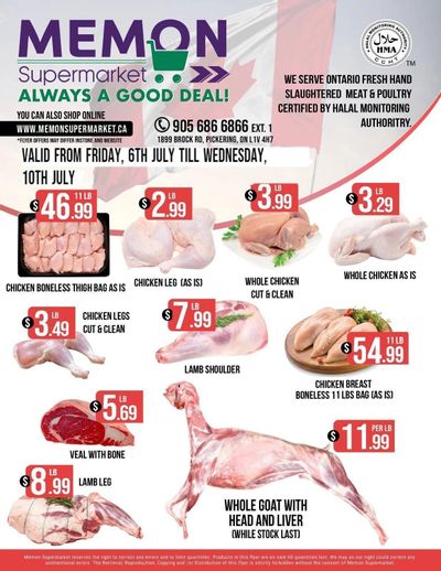 Memon Supermarket Flyer July 6 to 10