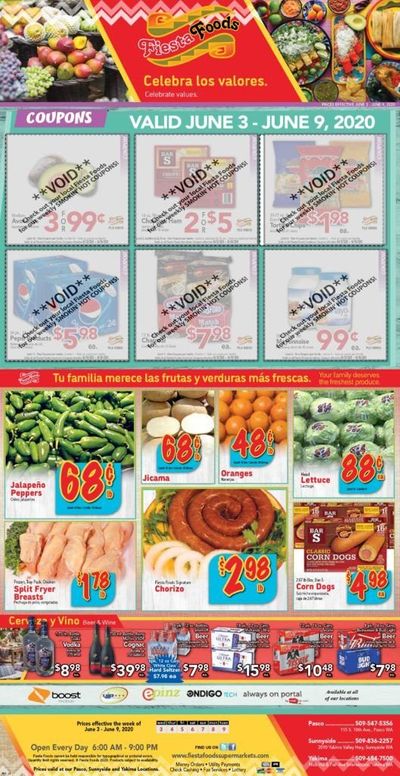 Fiesta Foods SuperMarkets Weekly Ad & Flyer June 3 to 9