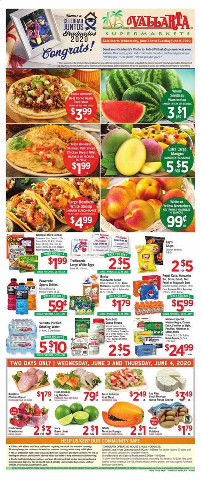 Vallarta Weekly Ad & Flyer June 3 to 9