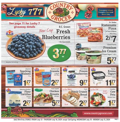 Country Grocer (Salt Spring) Flyer July 10 to 15