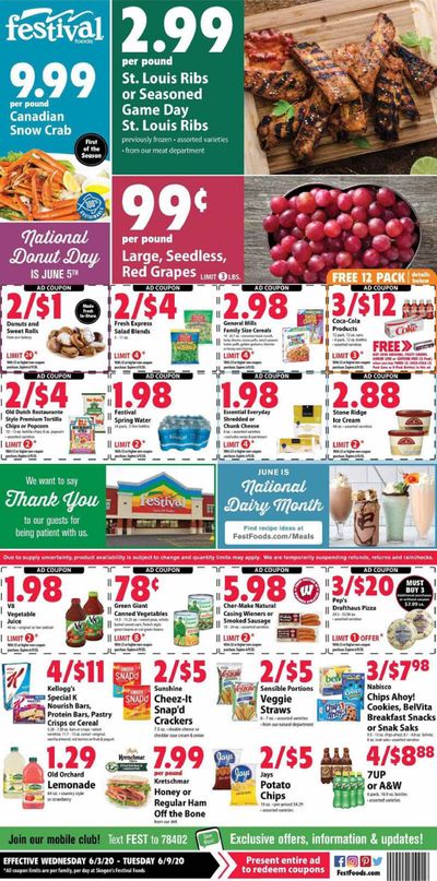 Festival Foods Weekly Ad & Flyer June 3 to 9
