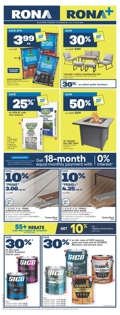 Rona & Rona+ (Atlantic) Flyer July 11 to 17