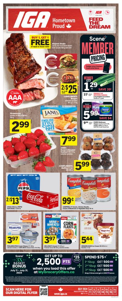 IGA (West) Flyer July 11 to 17