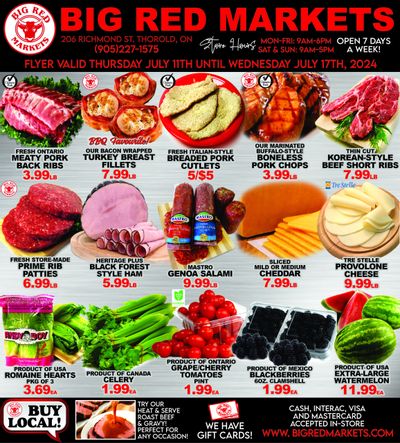 Big Red Markets Flyer July 11 to 17