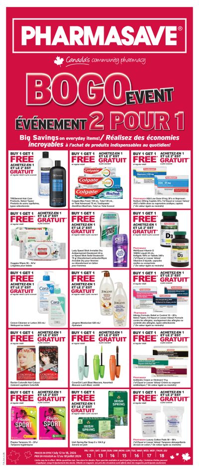 Pharmasave (NB) Flyer July 12 to 18