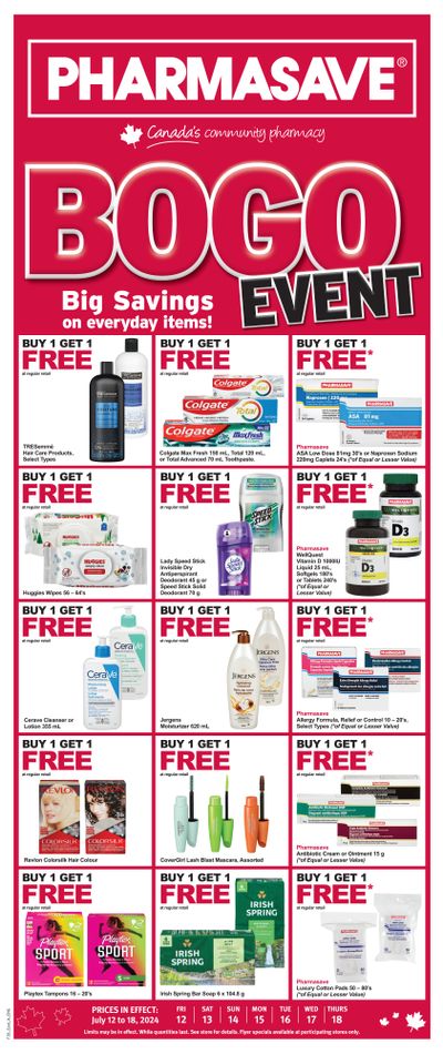 Pharmasave (Atlantic) Flyer July 12 to 18