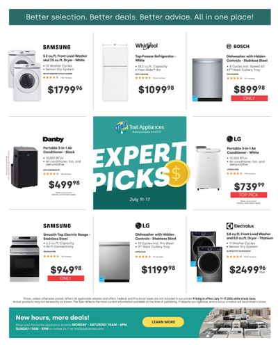 Trail Appliances (BC) Flyer July 11 to 17