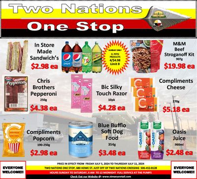 Two Nations One Stop Flyer July 5 to 11