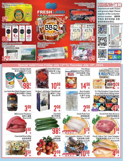 FreshLand Supermarket Flyer July 12 to 18