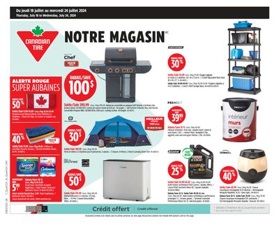 Canadian Tire (QC) Flyer July 18 to 24