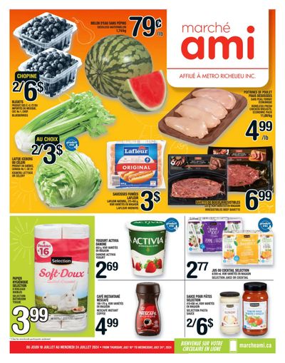 Marche Ami Flyer July 18 to 24