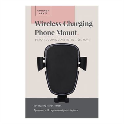 Common Craft Wireless Charging Phone Mount Black on Sale For $12.50 at Chapters Indigo Canada