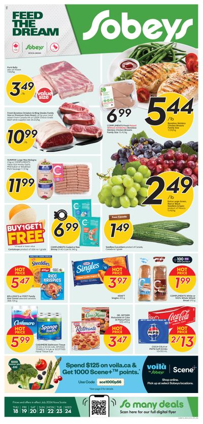 Sobeys (Atlantic) Flyer July 18 to 24