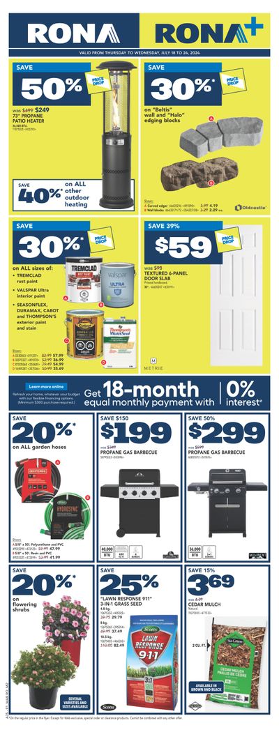 Rona & Rona+ (Atlantic) Flyer July 18 to 24