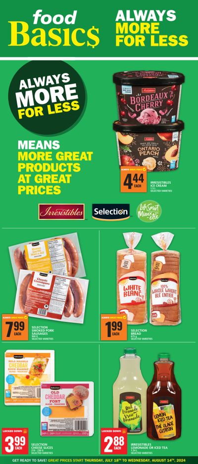 Food Basics Private Labels Flyer July 18 to August 14