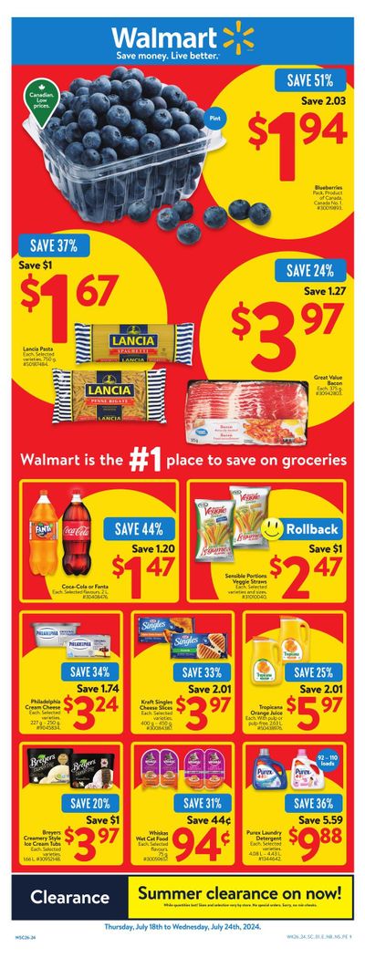 Walmart (Atlantic) Flyer July 18 to 24