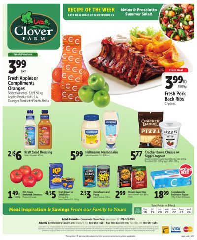 Clover Farm (West) Flyer July 18 to 24